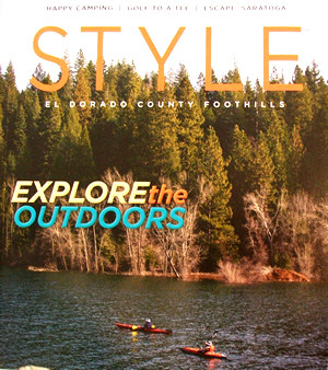 Style Magazine April 2013 issue featuring American River Resort cabins