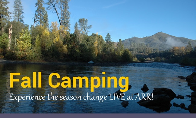 Fall Camping at American River Resort in Coloma