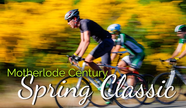 Motherlode Century Spring Classic - bike ride Gold Country - camp and dinner at American River Resort