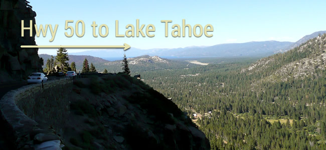 Highway 50 to Tahoe scenic drive