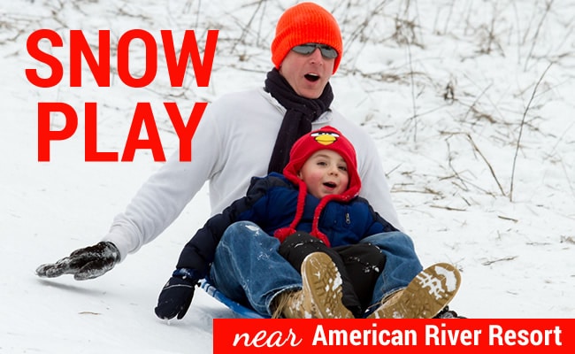 Places to play in the snow near American River Resort