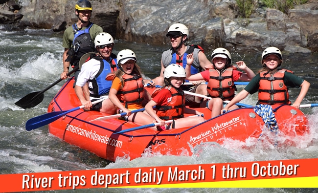 River trips depart daily from American River Resort