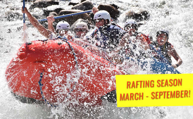 Whitewater rafting 2017 season on the American River in Coloma