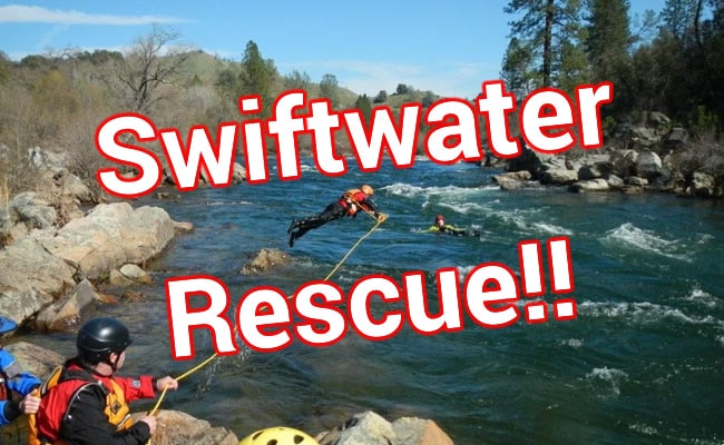 Swiftwater rescue course at American River Resort