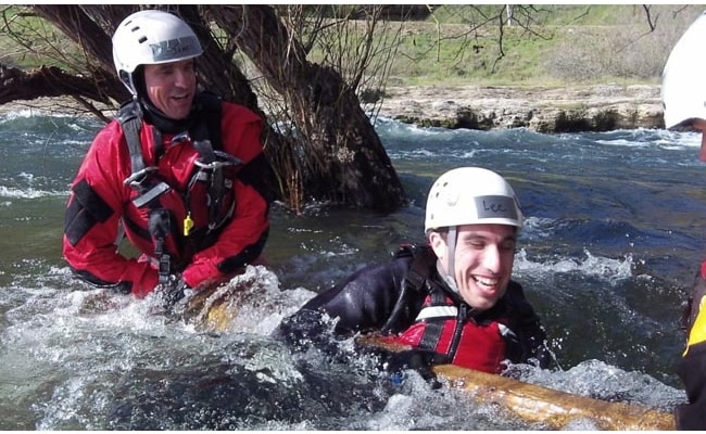 Swift water rescue exercise