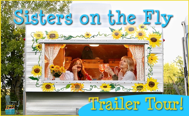 Vintage-trailer-driving Sisters on the Fly, coming to American River Resort
